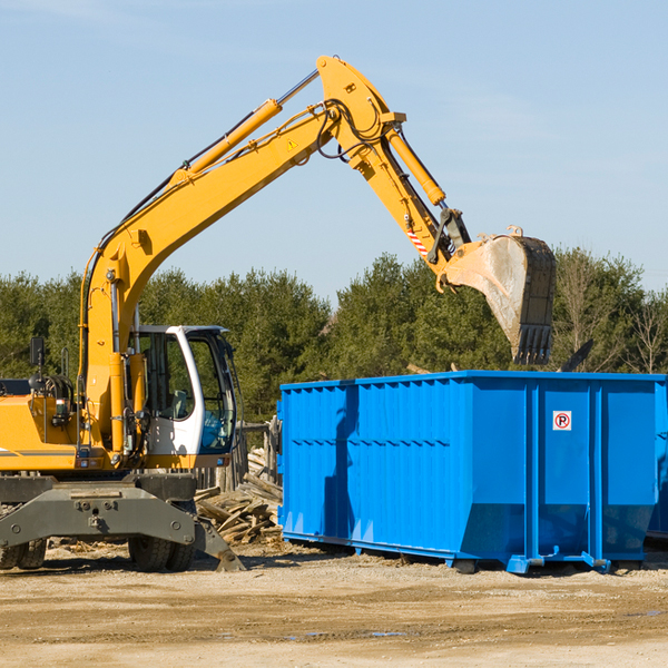 can i choose the location where the residential dumpster will be placed in High View WV